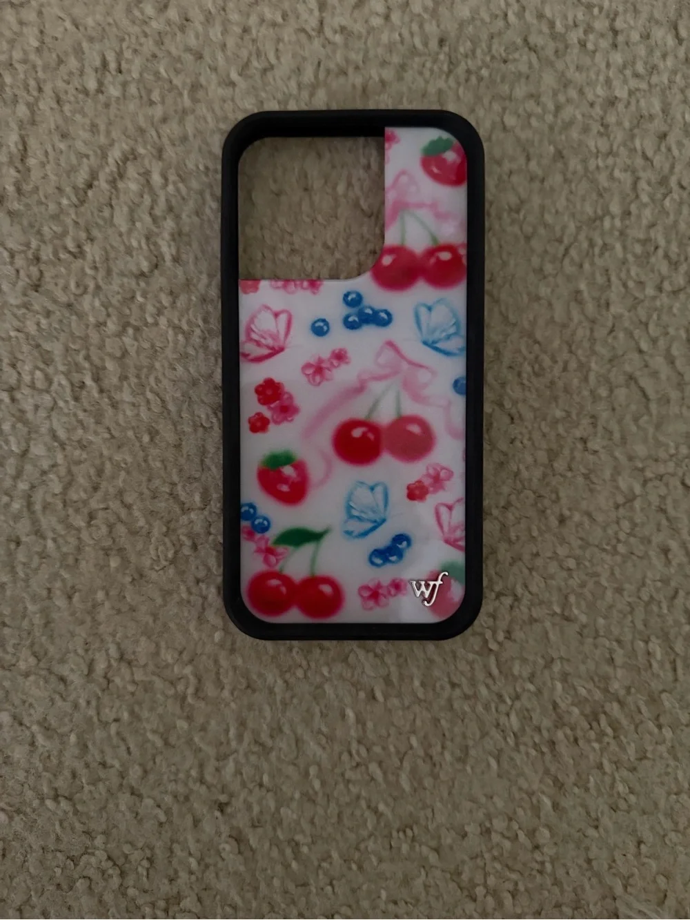 Wildflower iPhone 15 Pro Case - Sweet Cherries